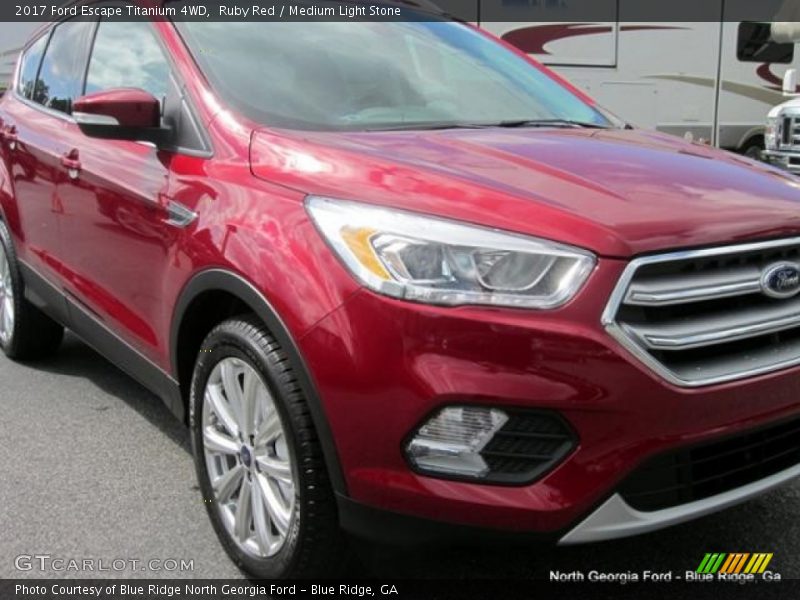 Ruby Red / Medium Light Stone 2017 Ford Escape Titanium 4WD