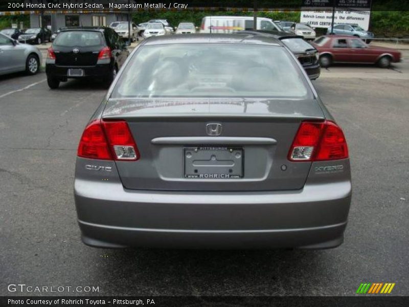 Magnesium Metallic / Gray 2004 Honda Civic Hybrid Sedan