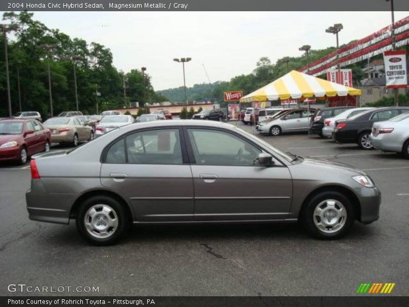 Magnesium Metallic / Gray 2004 Honda Civic Hybrid Sedan