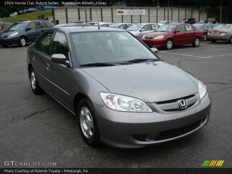 Magnesium Metallic / Gray 2004 Honda Civic Hybrid Sedan