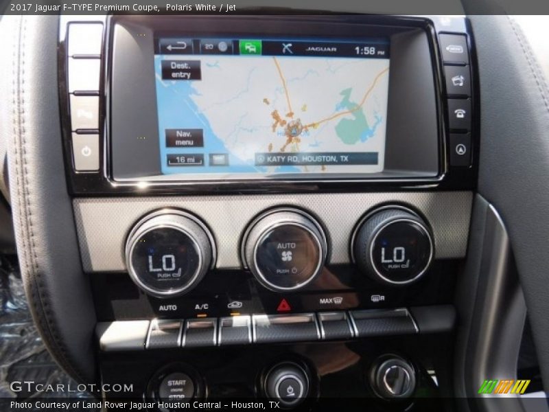 Navigation of 2017 F-TYPE Premium Coupe