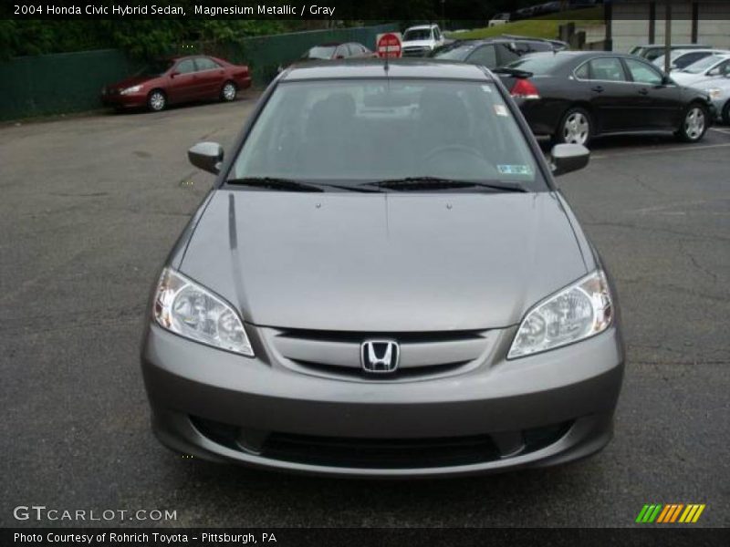 Magnesium Metallic / Gray 2004 Honda Civic Hybrid Sedan