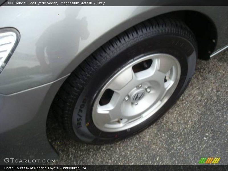 Magnesium Metallic / Gray 2004 Honda Civic Hybrid Sedan
