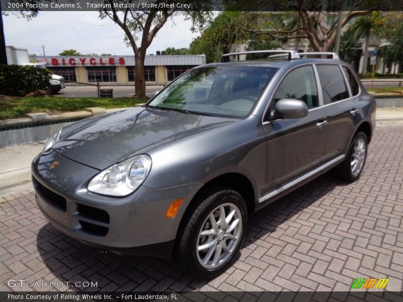 Titanium Metallic / Stone/Steel Grey 2004 Porsche Cayenne S