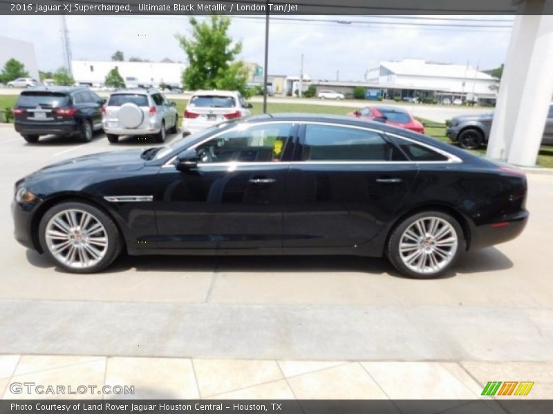 Ultimate Black Metallic / London Tan/Jet 2016 Jaguar XJ Supercharged