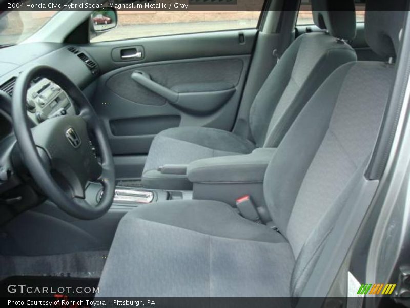 Magnesium Metallic / Gray 2004 Honda Civic Hybrid Sedan