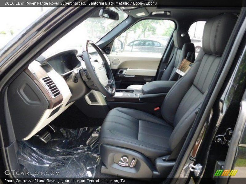 Santorini Black Metallic / Ebony/Ebony 2016 Land Rover Range Rover Supercharged