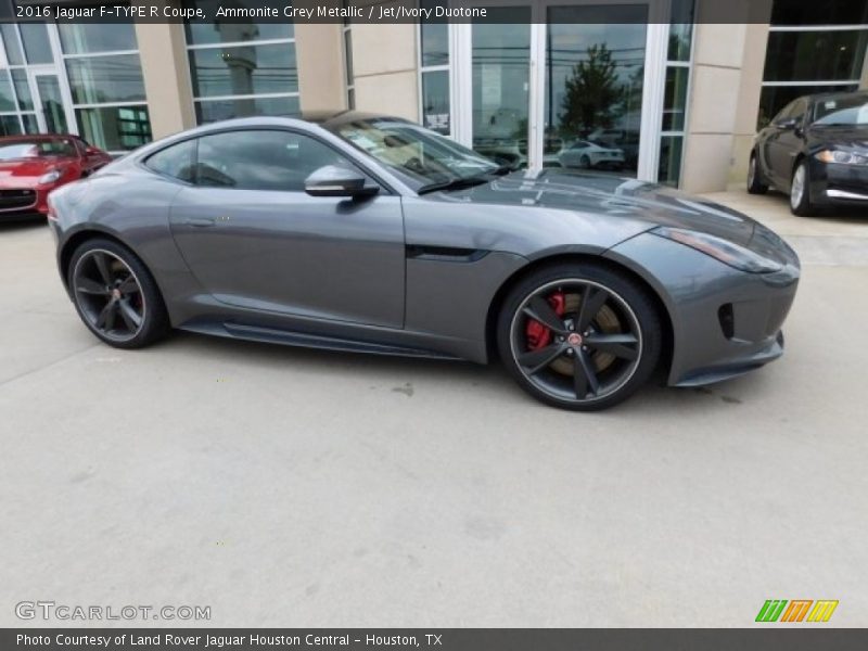 Ammonite Grey Metallic / Jet/Ivory Duotone 2016 Jaguar F-TYPE R Coupe