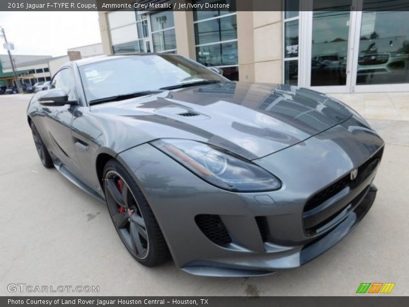 Ammonite Grey Metallic / Jet/Ivory Duotone 2016 Jaguar F-TYPE R Coupe