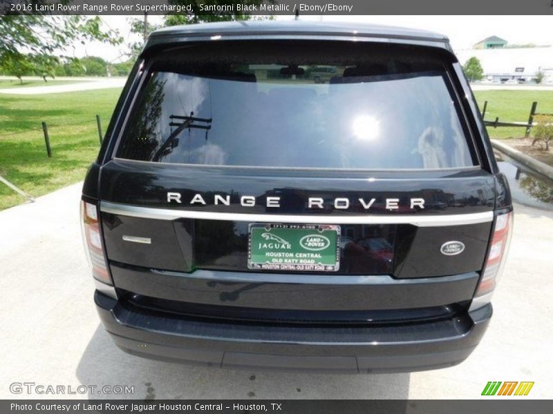 Santorini Black Metallic / Ebony/Ebony 2016 Land Rover Range Rover Supercharged