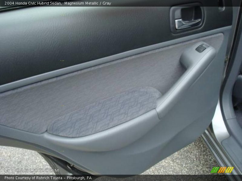 Magnesium Metallic / Gray 2004 Honda Civic Hybrid Sedan
