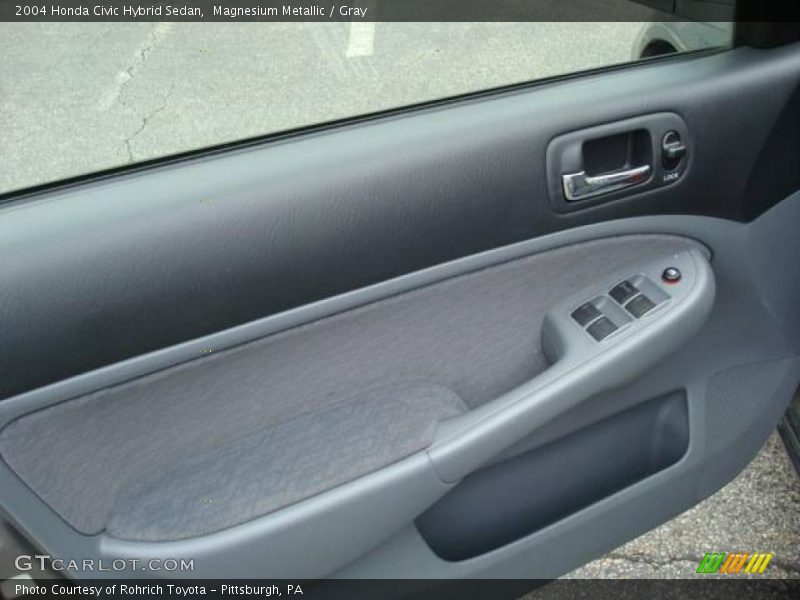 Magnesium Metallic / Gray 2004 Honda Civic Hybrid Sedan