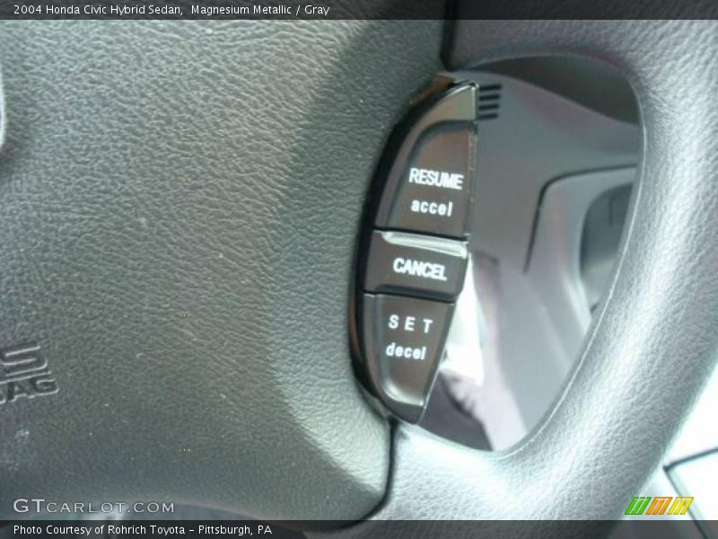 Magnesium Metallic / Gray 2004 Honda Civic Hybrid Sedan