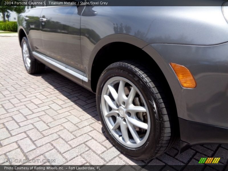 Titanium Metallic / Stone/Steel Grey 2004 Porsche Cayenne S