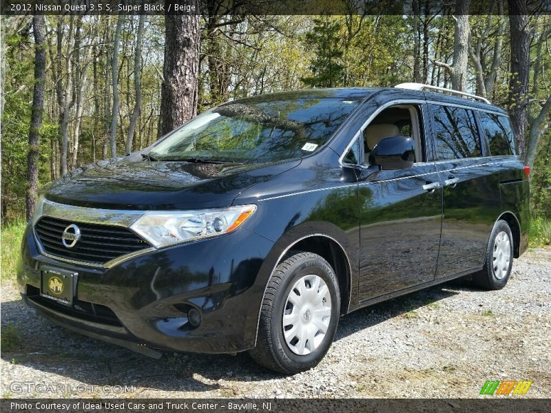 Super Black / Beige 2012 Nissan Quest 3.5 S