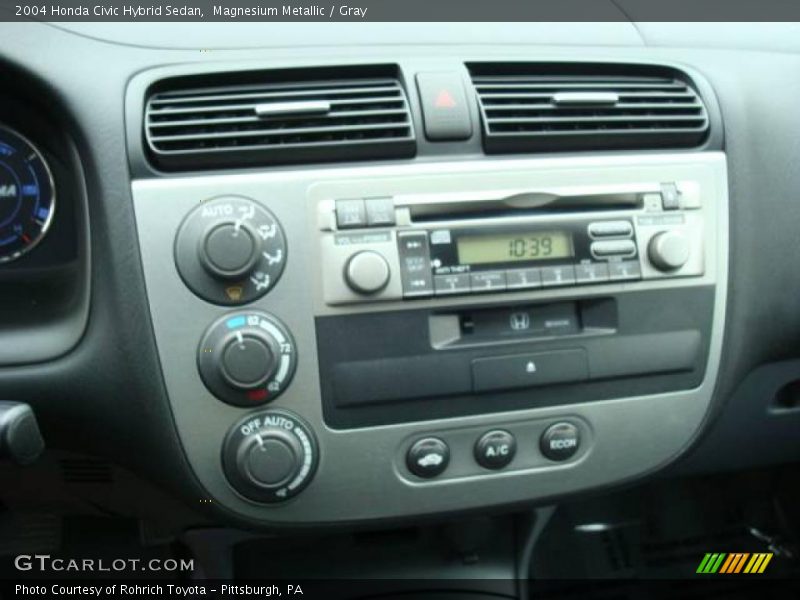 Magnesium Metallic / Gray 2004 Honda Civic Hybrid Sedan