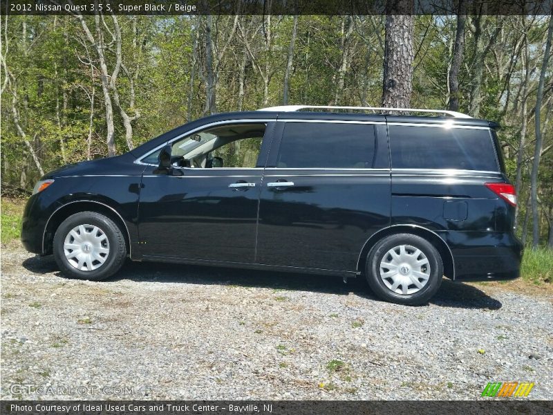 Super Black / Beige 2012 Nissan Quest 3.5 S