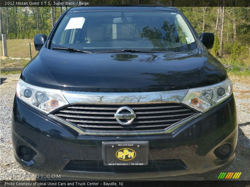 Super Black / Beige 2012 Nissan Quest 3.5 S