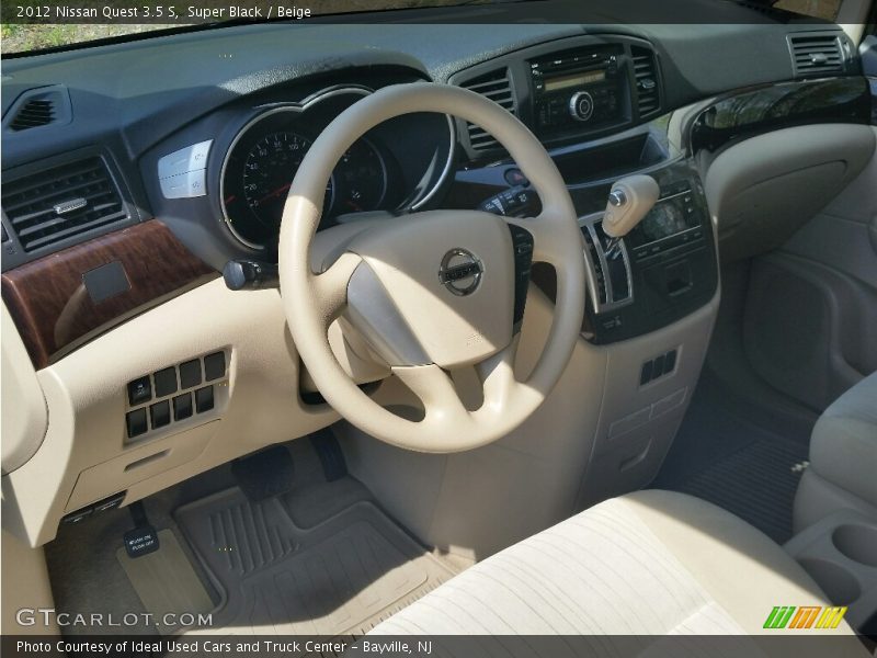 Super Black / Beige 2012 Nissan Quest 3.5 S
