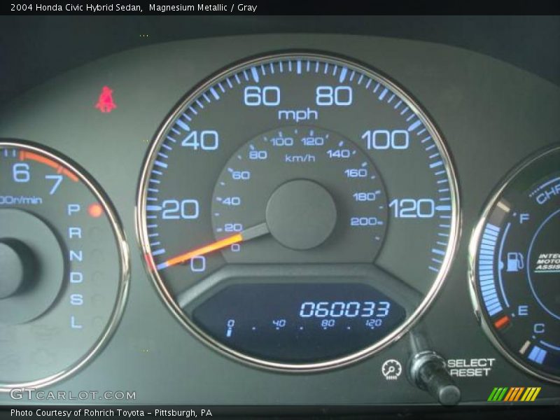 Magnesium Metallic / Gray 2004 Honda Civic Hybrid Sedan