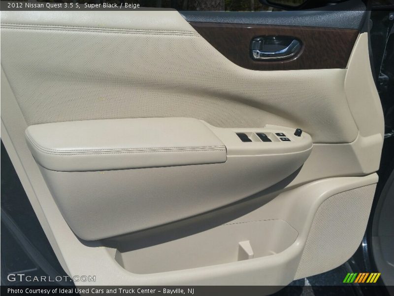 Super Black / Beige 2012 Nissan Quest 3.5 S