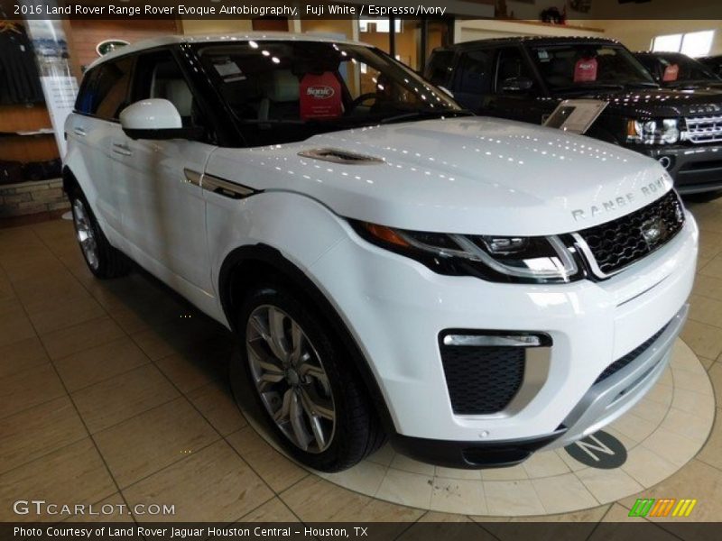 Fuji White / Espresso/Ivory 2016 Land Rover Range Rover Evoque Autobiography