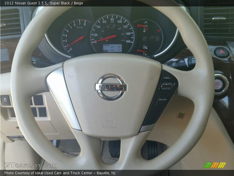 Super Black / Beige 2012 Nissan Quest 3.5 S