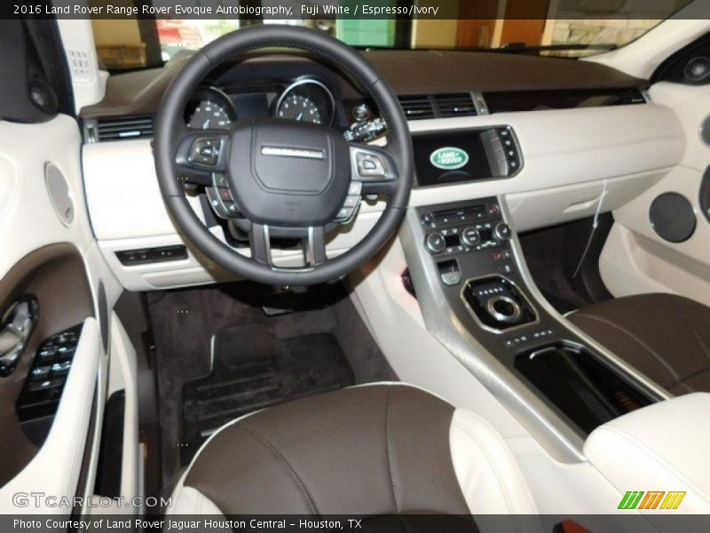 Fuji White / Espresso/Ivory 2016 Land Rover Range Rover Evoque Autobiography