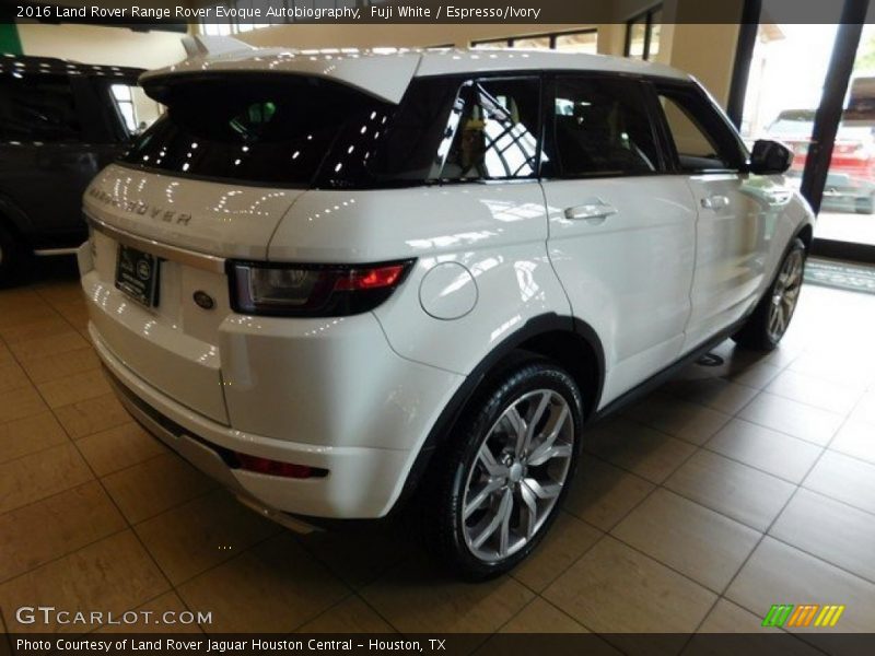 Fuji White / Espresso/Ivory 2016 Land Rover Range Rover Evoque Autobiography