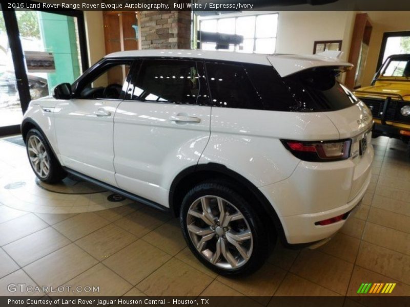 Fuji White / Espresso/Ivory 2016 Land Rover Range Rover Evoque Autobiography