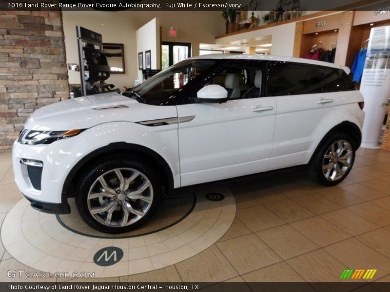 Fuji White / Espresso/Ivory 2016 Land Rover Range Rover Evoque Autobiography