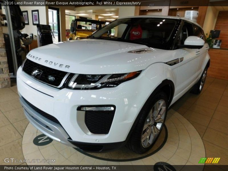 Fuji White / Espresso/Ivory 2016 Land Rover Range Rover Evoque Autobiography