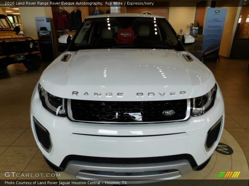 Fuji White / Espresso/Ivory 2016 Land Rover Range Rover Evoque Autobiography