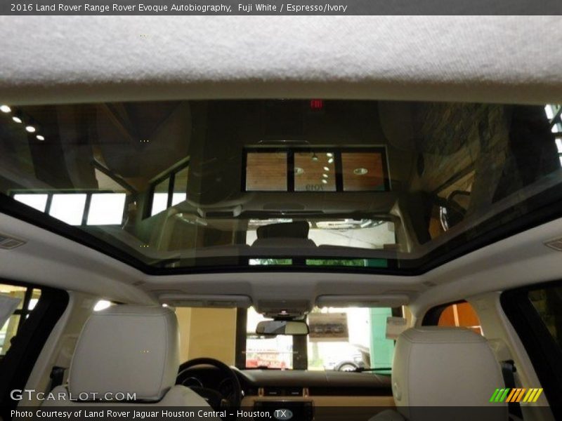 Fuji White / Espresso/Ivory 2016 Land Rover Range Rover Evoque Autobiography