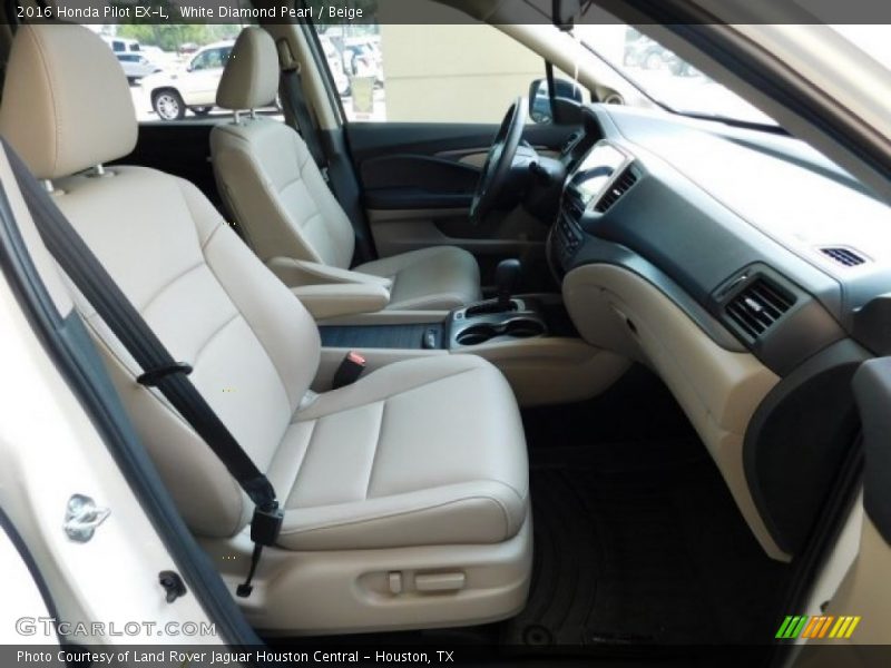 White Diamond Pearl / Beige 2016 Honda Pilot EX-L