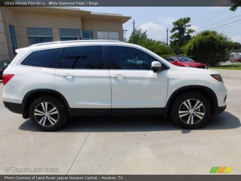 White Diamond Pearl / Beige 2016 Honda Pilot EX-L