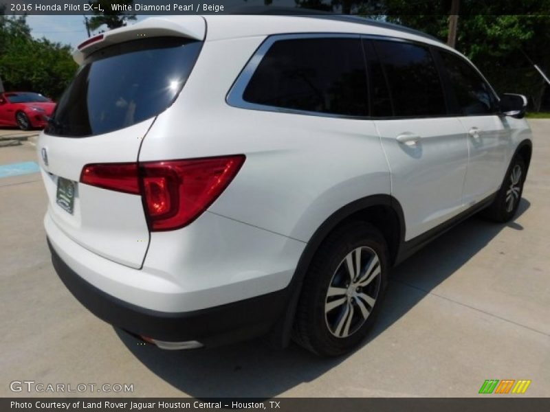 White Diamond Pearl / Beige 2016 Honda Pilot EX-L