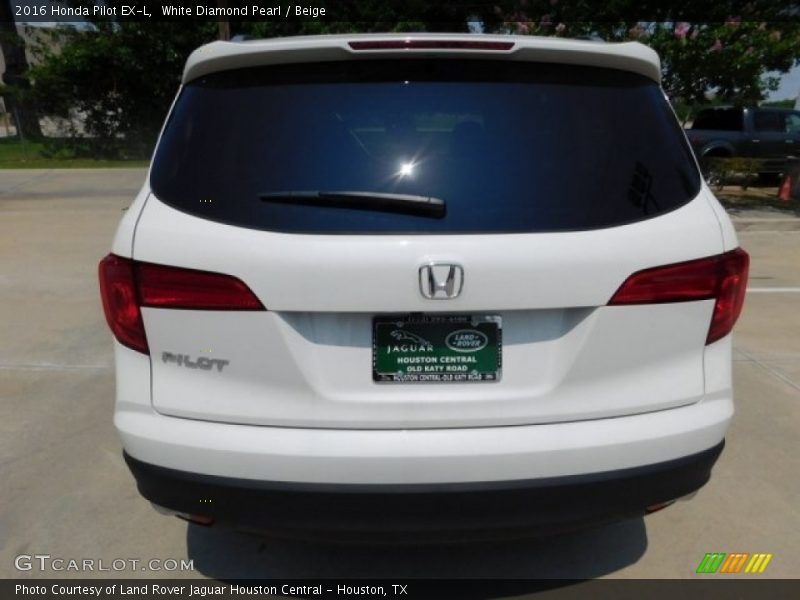 White Diamond Pearl / Beige 2016 Honda Pilot EX-L