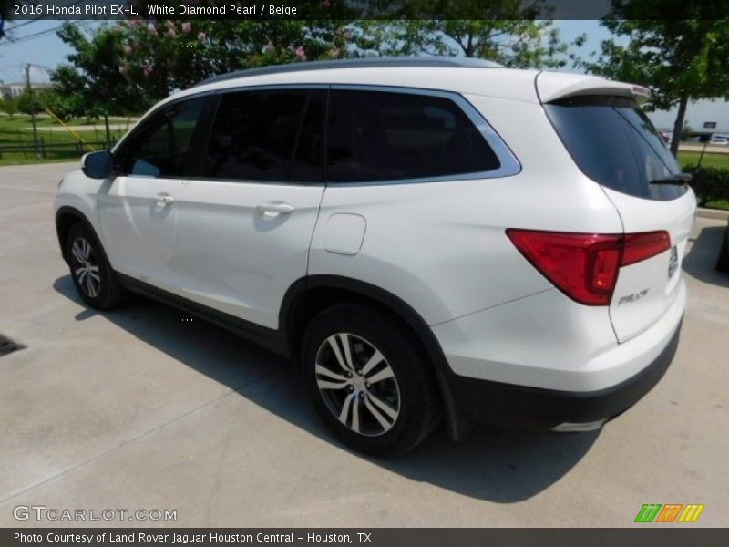 White Diamond Pearl / Beige 2016 Honda Pilot EX-L