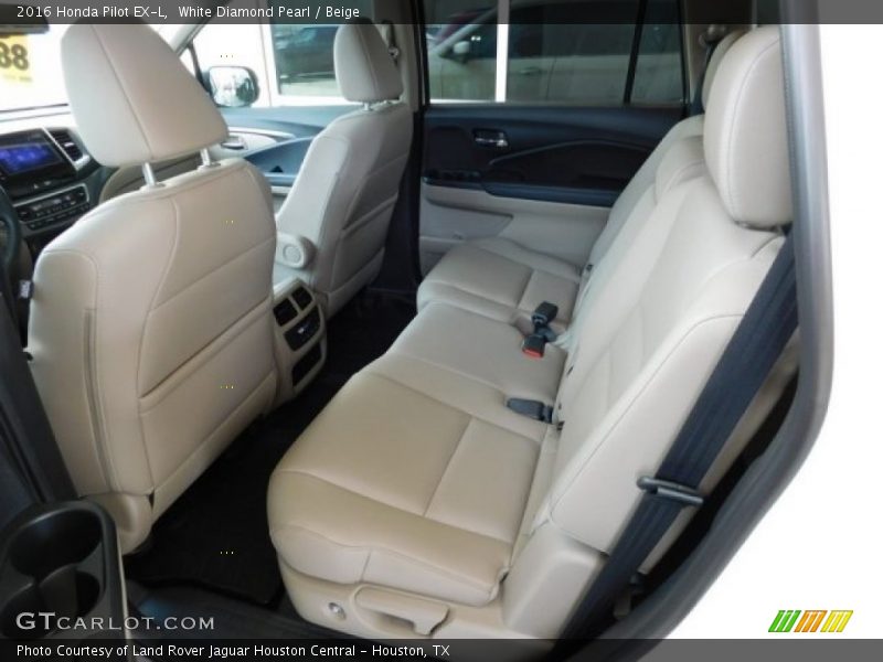White Diamond Pearl / Beige 2016 Honda Pilot EX-L