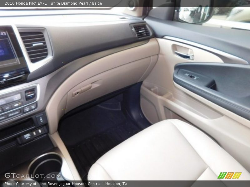 White Diamond Pearl / Beige 2016 Honda Pilot EX-L