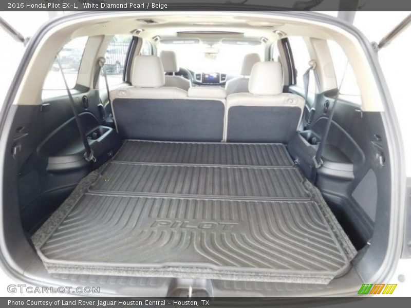 White Diamond Pearl / Beige 2016 Honda Pilot EX-L