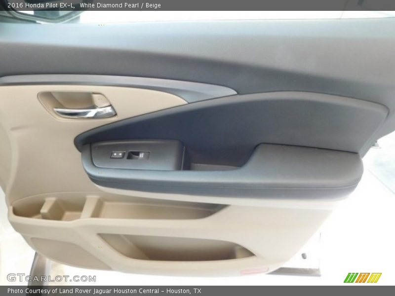 White Diamond Pearl / Beige 2016 Honda Pilot EX-L