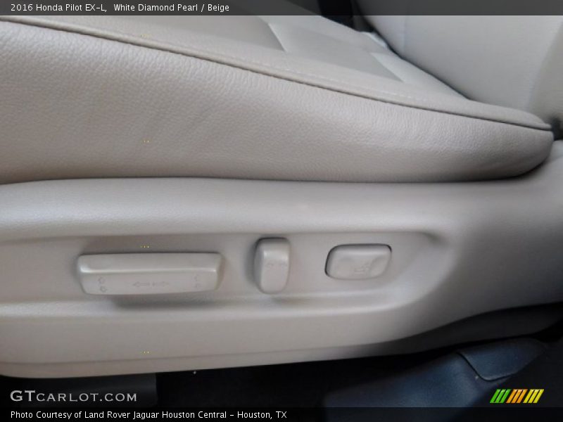 White Diamond Pearl / Beige 2016 Honda Pilot EX-L