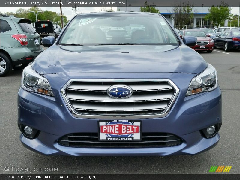 Twilight Blue Metallic / Warm Ivory 2016 Subaru Legacy 2.5i Limited