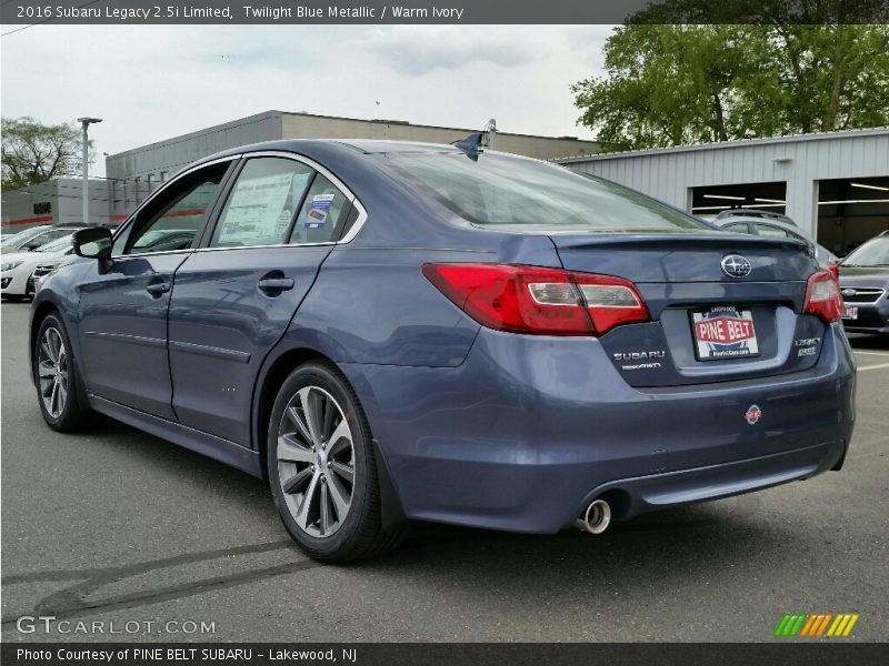 Twilight Blue Metallic / Warm Ivory 2016 Subaru Legacy 2.5i Limited