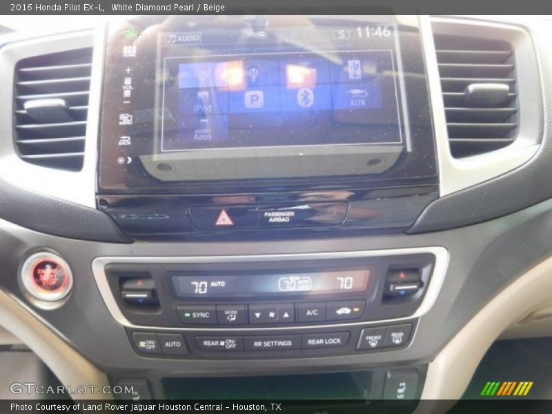 White Diamond Pearl / Beige 2016 Honda Pilot EX-L