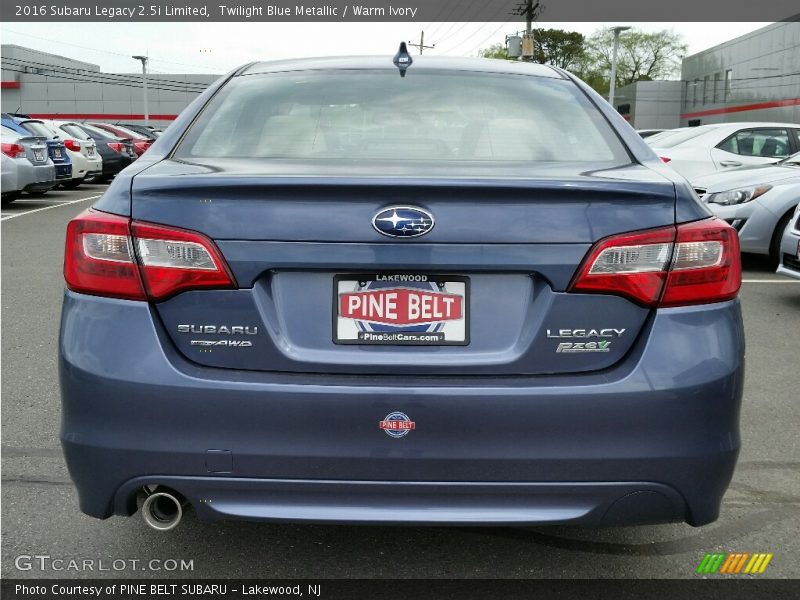 Twilight Blue Metallic / Warm Ivory 2016 Subaru Legacy 2.5i Limited