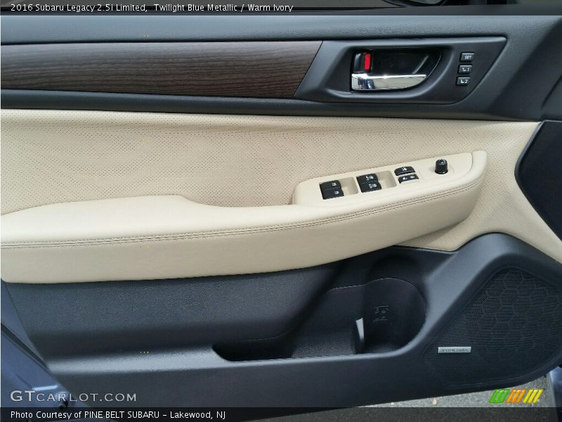 Twilight Blue Metallic / Warm Ivory 2016 Subaru Legacy 2.5i Limited