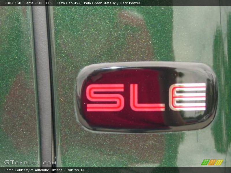 Polo Green Metallic / Dark Pewter 2004 GMC Sierra 2500HD SLE Crew Cab 4x4